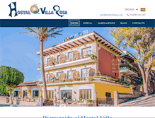 Tablet Screenshot of hostalvillarosa.com
